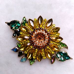 Sunflower Brooch